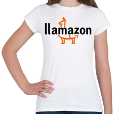 PRINTFASHION Llamazon - Női póló - Fehér női póló