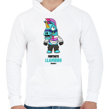 PRINTFASHION Llambro - Fortnite Season 6 - Férfi kapucnis pulóver - Fehér férfi pulóver, kardigán