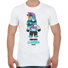 PRINTFASHION Llambro - Fortnite Season 6 - Férfi póló - Fehér férfi póló