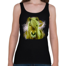 PRINTFASHION ló arc 4 - Női atléta - Fekete