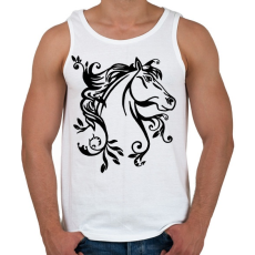 PRINTFASHION ló - Férfi atléta - Fehér