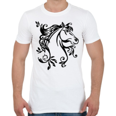 PRINTFASHION ló - Férfi póló - Fehér