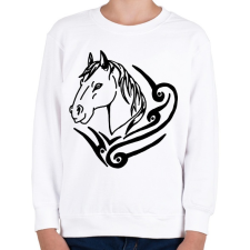 PRINTFASHION ló - Gyerek pulóver - Fehér gyerek pulóver, kardigán