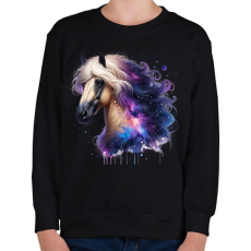 PRINTFASHION ló - Gyerek pulóver - Fekete