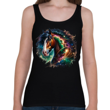 PRINTFASHION ló - Női atléta - Fekete női trikó