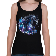 PRINTFASHION ló - Női atléta - Fekete női trikó