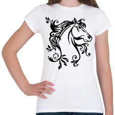 PRINTFASHION ló - Női póló - Fehér női póló