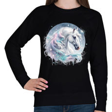 PRINTFASHION ló - Női pulóver - Fekete