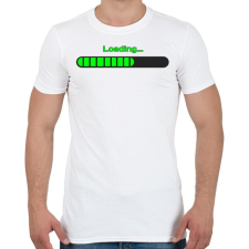 PRINTFASHION Loading... - Férfi póló - Fehér férfi póló