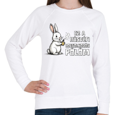 PRINTFASHION LOCSOLKODÓS PÓLÓM - Női pulóver - Fehér női pulóver, kardigán