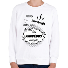 PRINTFASHION Logopédus - Gyerek pulóver - Fehér gyerek pulóver, kardigán