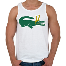 PRINTFASHION Loki kroki - Férfi atléta - Fehér atléta, trikó