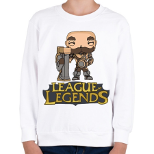 PRINTFASHION LOL Braum - Gyerek pulóver - Fehér gyerek pulóver, kardigán