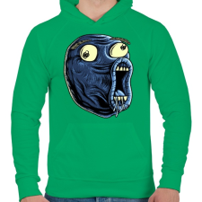 PRINTFASHION LOL - Férfi kapucnis pulóver - Zöld férfi pulóver, kardigán