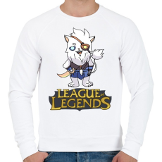 PRINTFASHION LOL Rengar - Férfi pulóver - Fehér
