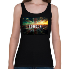 PRINTFASHION LONDON LÁTKÉP - Női atléta - Fekete