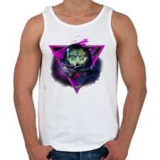 PRINTFASHION Lonely astronaut 3 - Férfi atléta - Fehér atléta, trikó