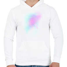 PRINTFASHION Lonely astronaut - Férfi kapucnis pulóver - Fehér