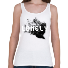 PRINTFASHION Lonely.  - Női atléta - Fehér női trikó