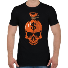 PRINTFASHION Lopott pénz - Férfi póló - Fekete