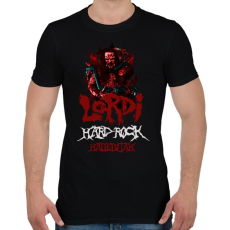 PRINTFASHION lordi-hard rock hallelujah - Férfi póló - Fekete