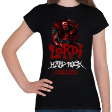 PRINTFASHION lordi-hard rock hallelujah - Női póló - Fekete