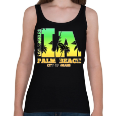 PRINTFASHION Los angeles palm beach - Női atléta - Fekete