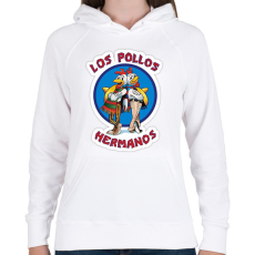 PRINTFASHION Los_Pollos_Hermanos - Női kapucnis pulóver - Fehér