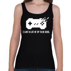 PRINTFASHION LOST A LOT OF XP - Női atléta - Fekete