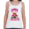 PRINTFASHION Lovag Labubu - Női atléta - Fehér