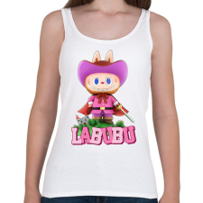 PRINTFASHION Lovag Labubu - Női atléta - Fehér női trikó