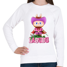 PRINTFASHION Lovag Labubu - Női pulóver - Fehér