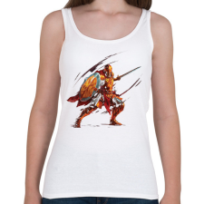 PRINTFASHION Lovag - Női atléta - Fehér női trikó