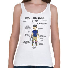 PRINTFASHION Lovas azonosítás - Női atléta - Fehér