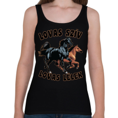 PRINTFASHION lovas - Női atléta - Fekete