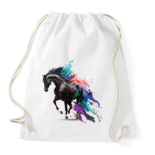 PRINTFASHION Lovas - Sportzsák, Tornazsák - Fehér tornazsák