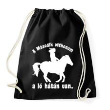 PRINTFASHION lovas - Sportzsák, Tornazsák - Fekete tornazsák