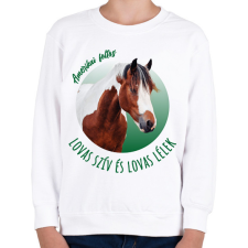 PRINTFASHION Lovas szív - Amerikai foltos - Gyerek pulóver - Fehér gyerek pulóver, kardigán