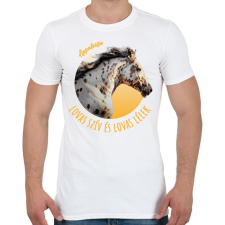 PRINTFASHION Lovas szív - Appaloosa - Férfi póló - Fehér férfi póló
