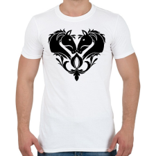 PRINTFASHION Lovas szív - Férfi póló - Fehér férfi póló