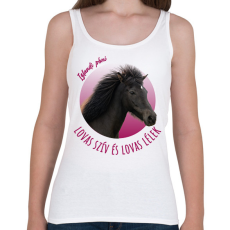 PRINTFASHION Lovas szív - Izlandi póni - Női atléta - Fehér