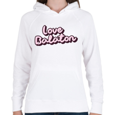 PRINTFASHION Love Balaton - Női kapucnis pulóver - Fehér női pulóver, kardigán