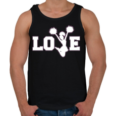 PRINTFASHION Love Cheerleading - Férfi atléta - Fekete