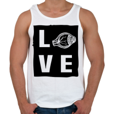 PRINTFASHION Love - Eyedoctor - Férfi atléta - Fehér atléta, trikó