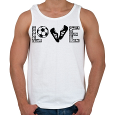 PRINTFASHION Love - Férfi atléta - Fehér