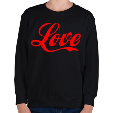 PRINTFASHION Love - Gyerek pulóver - Fekete