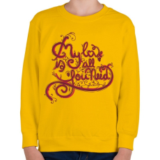 PRINTFASHION Love - Gyerek pulóver - Sárga
