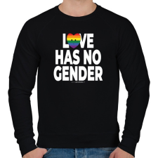 PRINTFASHION Love has no gender - humanista grafika - LMBT / LMBTQI (126) - Férfi pulóver - Fekete férfi pulóver, kardigán