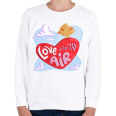 PRINTFASHION Love is in the air - Gyerek pulóver - Fehér