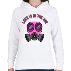 PRINTFASHION love is in the air - Női kapucnis pulóver - Fehér